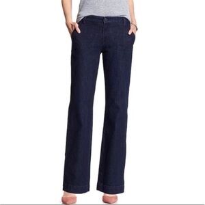 Banana Republic Dark Blue Straight Leg Jeans